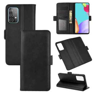 For Samsung Galaxy A52 5G / 4G  Dual-side Magnetic Buckle Horizontal Flip Leather Case with Holder & Card Slots & Wallet(Black)