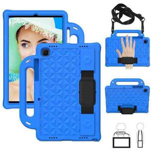 For Galaxy Tab A7 10.4(2020) T500/T505 Diamond Series EVA  Anti-Fall Shockproof Sleeve Protective Shell Case with Holder & Strap(Blue)