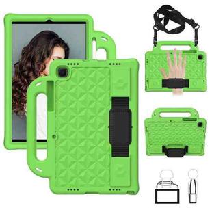 For Galaxy Tab A7 10.4(2020) T500/T505 Diamond Series EVA  Anti-Fall Shockproof Sleeve Protective Shell Case with Holder & Strap(Green)
