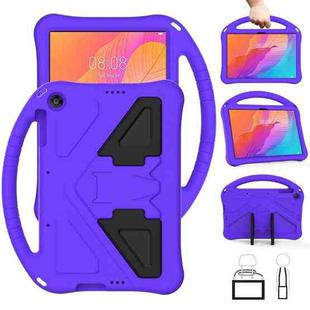 For Huawei MatePad T 10s 10.1 EVA Flat Anti Falling Protective Case Shell with Holder(Purple)