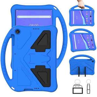 For Lenovo Tab M10 TB-X505F EVA Flat Anti Falling Protective Case Shell with Holder(Blue)