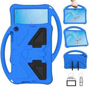 For Lenovo Tab P10 TB-X705F/L EVA Flat Anti Falling Protective Case Shell with Holder(Blue)