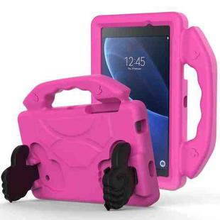 For Galaxy Tab A 7.0 T280/T285 EVA Material Children Flat Anti Falling Cover Protective Shell With Thumb Bracket(RoseRed)