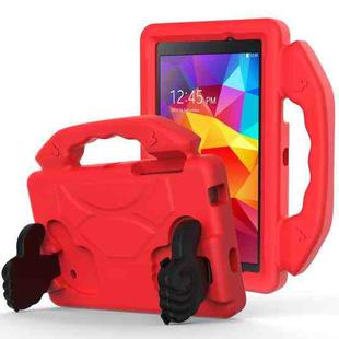For Galaxy Tab 4 7.0 T230 / T231 EVA Material Children Flat Anti Falling Cover Protective Shell With Thumb Bracket(Red)