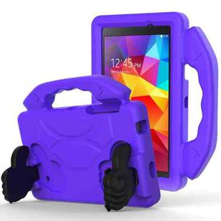 For Galaxy Tab 4 7.0 T230 / T231 EVA Material Children Flat Anti Falling Cover Protective Shell With Thumb Bracket(Purple)