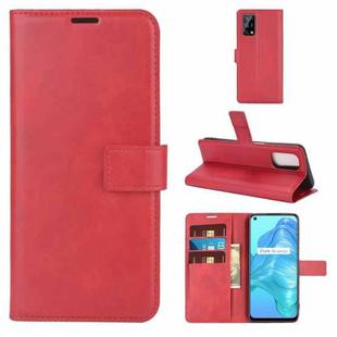 For OPPO Realme V5 / K7X Retro Calf Pattern Buckle Horizontal Flip Leather Case with Holder & Card Slots & Wallet(Red)