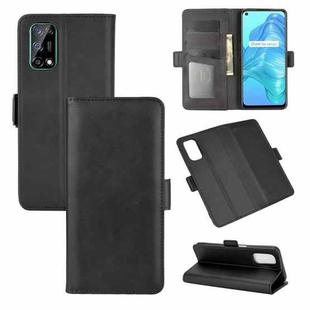 For OPPO Realme V5 / K7X / Realme Q2 / Realme 7 5G Dual-side Magnetic Buckle Horizontal Flip Leather Case with Holder & Card Slots & Wallet(Black)