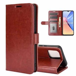 For vivo iQOO U3/vivo Y52S R64 Texture Single Horizontal Flip Protective Case with Holder & Card Slots & Wallet& Photo Frame(Brown)