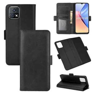 For vivo iQOO U3/vivo Y52S Dual-side Magnetic Buckle Horizontal Flip Leather Case with Holder & Card Slots & Wallet(Black)