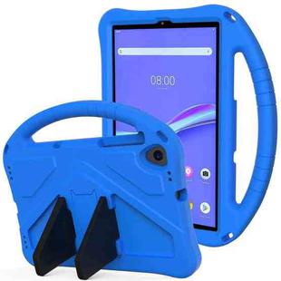 For Lenovo M10 Plus X606 EVA Flat Anti Falling Protective Case Shell with Holder(Blue)