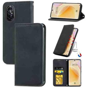 For Huawei Nova 8 5G Retro Skin Feel Business Magnetic Horizontal Flip Leather Case With Holder & Card Slots & Wallet & Photo Frame(Black)