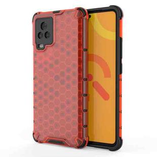 For vivo IQOO 7  Shockproof Honeycomb PC + TPU Case(Red)