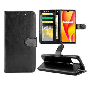 For OPPO Realme V3 Crazy Horse Texture Leather Horizontal Flip Protective Case with Holder & Card Slots & Wallet & Photo Frame(Black)