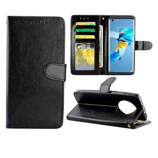 For Huawei Mate 40 Crazy Horse Texture Leather Horizontal Flip Protective Case with Holder & Card Slots & Wallet & Photo Frame(Black)