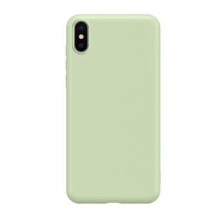 Ultra-thin Liquid Silicone All-inclusive Mobile Phone Case Environmentally Friendly Material Can Be Washed Mobile Phone Case for iPhone X/XS(Green)