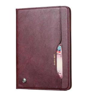 Knead Skin Texture Horizontal Flip Leather Case for Galaxy Tab S5e 10.5 T720 / T725, with Photo Frame & Holder & Card Slots & Wallet(Wine Red)
