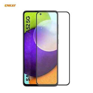 For Samsung Galaxy A52 4G / 5G ENKAY Hat-Prince Anti-drop Full Glue Tempered Glass Full Screen Film Anti-fall Protector