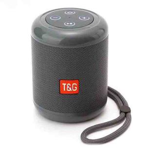 T&G TG519 TWS HiFi Portable Bluetooth Speaker Subwoofer Outdoor Wireless Column Speakers Support TF Card / FM / 3.5mm AUX / U Disk / Hands-free Call(Gray)
