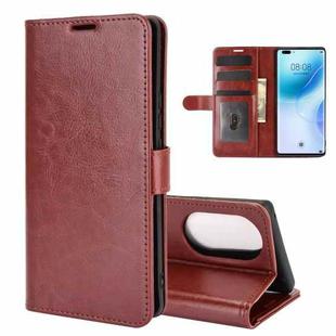For Huawei nova 8 Pro 5G R64 Texture Single Horizontal Flip Protective Case with Holder & Card Slots & Wallet& Photo Frame(Brown)