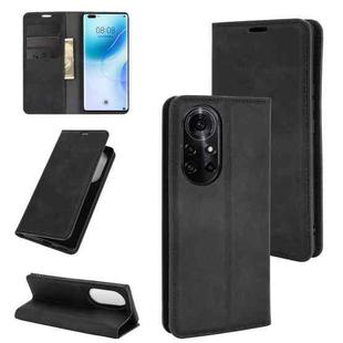 For Huawei nova 8 Pro 5G Retro-skin Business Magnetic Suction Leather Case with Holder & Card Slots & Wallet(Black)
