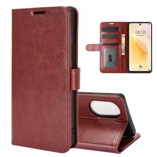 For Huawei nova 8 5G R64 Texture Single Horizontal Flip Protective Case with Holder & Card Slots & Wallet & Photo Frame(Brown)