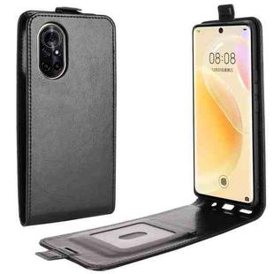For Huawei nova 8 5G R64 Texture Single Vertical Flip Leather Protective Case with Card Slots & Photo Frame(Black)