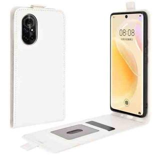 For Huawei nova 8 5G R64 Texture Single Vertical Flip Leather Protective Case with Card Slots & Photo Frame(White)