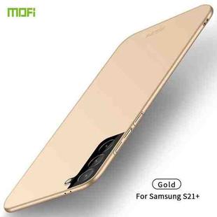 For Samsung Galaxy S21+ 5G MOFI Frosted PC Ultra-thin Hard Case(Gold)