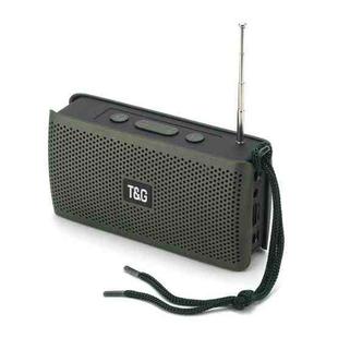 T&G TG282 Portable Bluetooth Speakers with Flashlight, Support TF Card / FM / 3.5mm AUX / U Disk / Hands-free Call(Green)