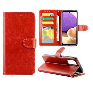 For Samsung Galaxy A32 5G Crazy Horse Texture Leather Horizontal Flip Protective Case with Holder & Card Slots & Wallet & Photo Frame(Brown)