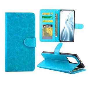 For Xiaomi Mi 11 Crazy Horse Texture Leather Horizontal Flip Protective Case with Holder & Card Slots & Wallet & Photo Frame(Baby Blue)