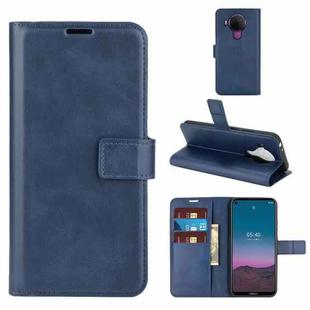 For Nokia 5.4 Retro Calf Pattern Buckle Horizontal Flip Leather Case with Holder & Card Slots & Wallet(Blue)