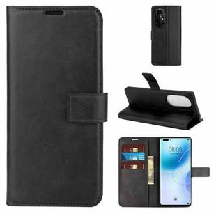 For Huawei Nova 8 Pro 5G Retro Calf Pattern Buckle Horizontal Flip Leather Case with Holder & Card Slots & Wallet(Black)