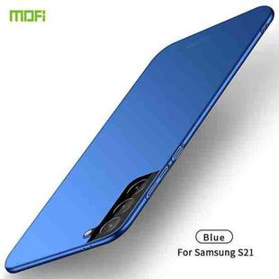 For Samsung Galaxy S21 5G MOFI Frosted PC Ultra-thin Hard Case(Blue)