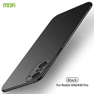 For Xiaomi Redmi K40 / K40 Pro MOFI Frosted PC Ultra-thin Hard Case(Black)