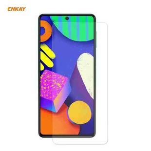 For Samsung Galaxy F62 ENKAY Hat-Prince 0.26mm 9H 2.5D Curved Edge Tempered Glass Film