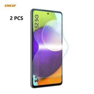 For Samsung Galaxy A52 5G / 4G 5 PCS ENKAY Hat-Prince 0.1mm 3D Full Screen Protector Explosion-proof Hydrogel Film