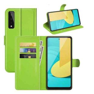 For LG Stylo 7 5G Litchi Texture Horizontal Flip Protective Case with Holder & Card Slots & Wallet(Green)