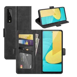 For LG Stylo 7 5G Dual-side Magnetic Buckle Horizontal Flip Leather Case with Holder & Card Slots & Wallet(Black)