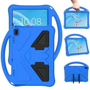 For Lenovo Tab E10 TB-X104F EVA Flat Anti Falling Protective Case Shell with Holder(Blue)