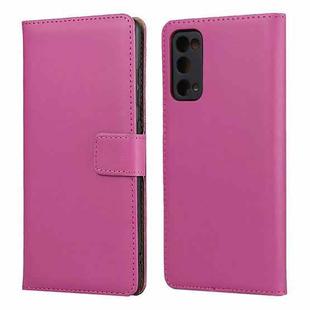 Plain Texture Cowhide Leather Horizontal Flip Case with Magnetic Clasp & Holder & Card Slots & Wallet For Samsung Galaxy S20 FE(Rose Red)