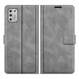 For Motorola G Stylus 2021 Retro Calf Pattern Buckle Horizontal Flip Leather Case with Holder & Card Slots & Wallet(Grey)