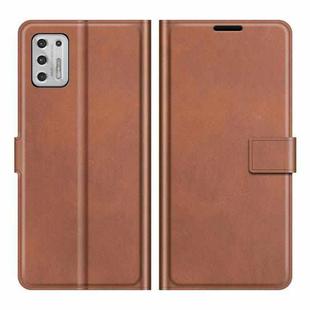 For Motorola G Stylus 2021 Retro Calf Pattern Buckle Horizontal Flip Leather Case with Holder & Card Slots & Wallet(Light Brown)