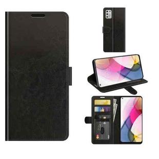 For Motorola Moto G Play (2021) R64 Texture Single Horizontal Flip Protective Case with Holder & Card Slots & Wallet& Photo Frame(Black)