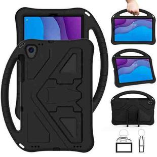 For Lenovo Tab M10 HD 2020 X306X EVA Flat Anti Falling Protective Case Shell with Holder(Black)