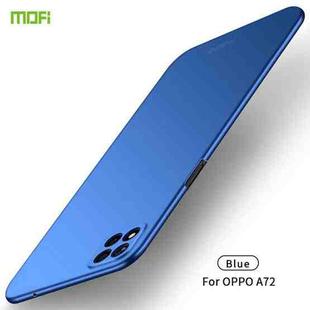 For OPPO A72 MOFI Frosted PC Ultra-thin Hard Case(Blue)