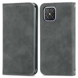 For Huawei Nova 8 SE Retro Skin Feel Business Magnetic Horizontal Flip Leather Case with Holder & Card Slots & Wallet & Photo Frame(Grey)