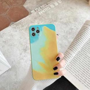 For iPhone 12 Pro Max Watercolor TPU Soft Shockproof Protective Case(Autumn Leaf Color)