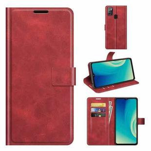 For ZTE Blade A7S 2020 Retro Calf Pattern Buckle Horizontal Flip Leather Case with Holder & Card Slots & Wallet(Red)