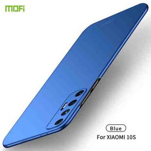 For Xiaomi Mi 10S MOFI Frosted PC Ultra-thin Hard Case(Blue)